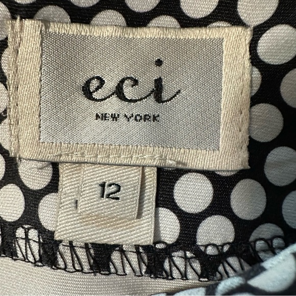 ECO New York women's size 12 polka dot midi sleeveless ombré dress - Picture 3 of 3